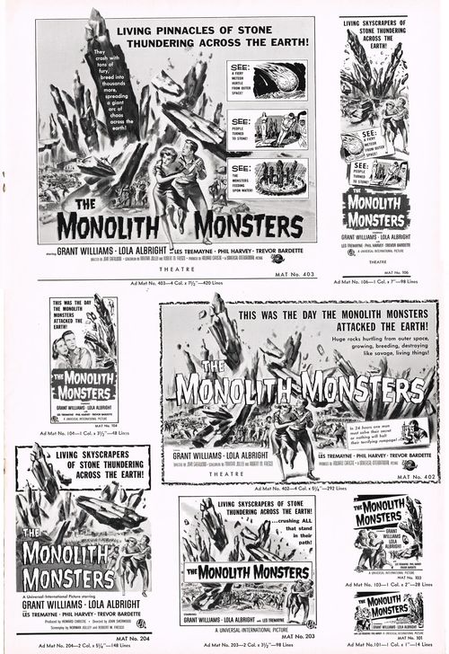The Monolith Monsters Pressbook