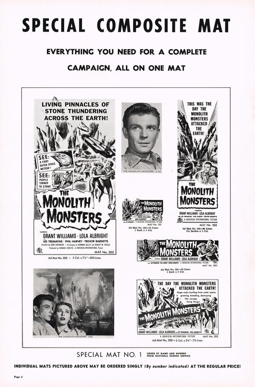 The Monolith Monsters Pressbook