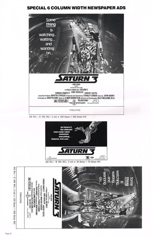 Saturn 3 Pressbook