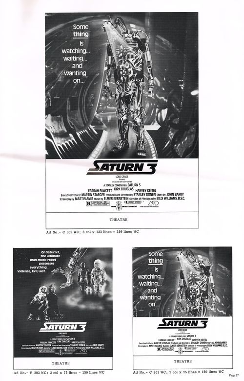 Saturn 3 Pressbook