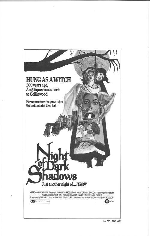 night of dark shadows pressbook