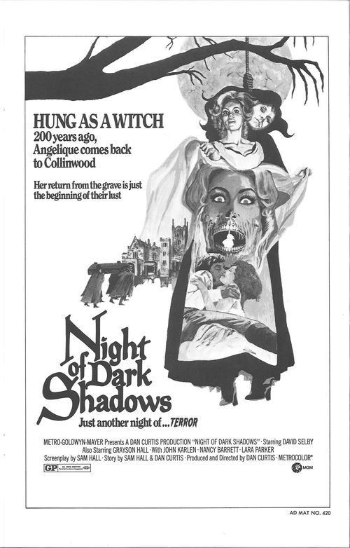 night of dark shadows pressbook