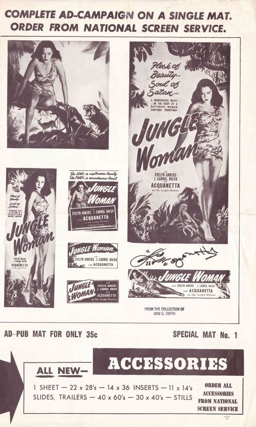 jungle woman realart pressbook