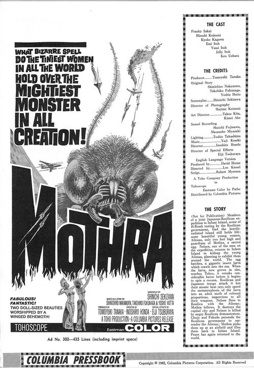 mothra pressbook