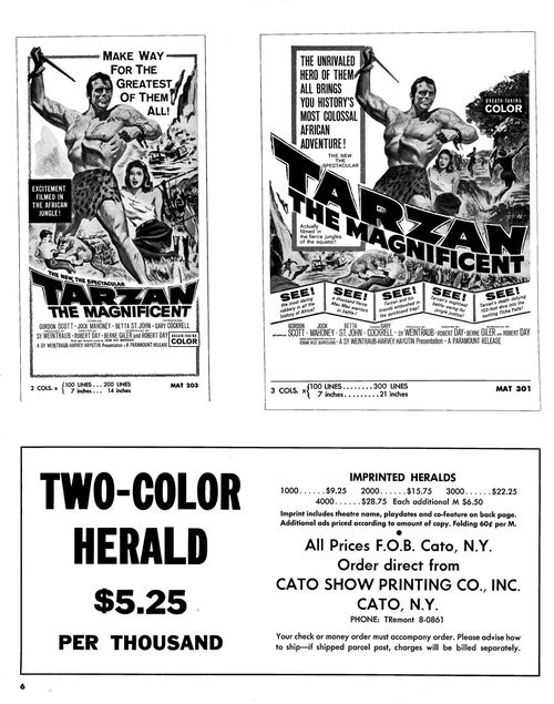 tarzan the magnificent pressbook