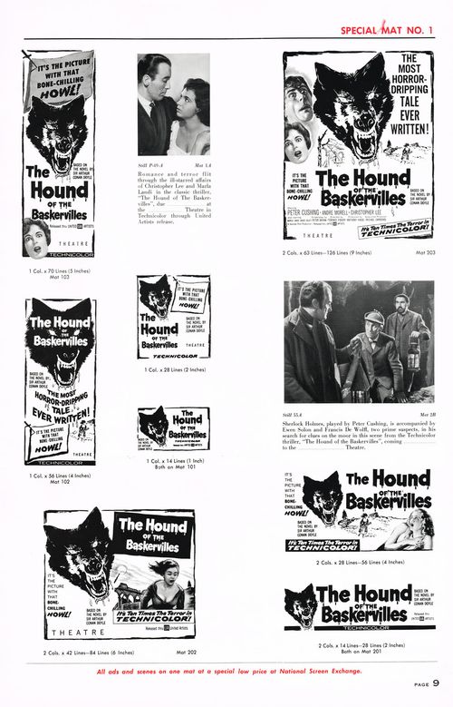 hound of the baskervilles pressbook