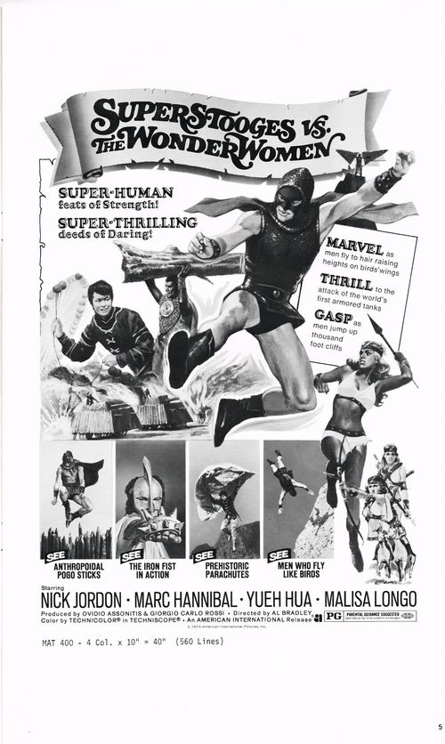 Super Stooges vs. The Wonder  Women pressbook
