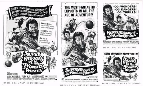 Super Stooges vs. The Wonder  Women pressbook