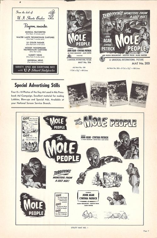 Mole People pressbook