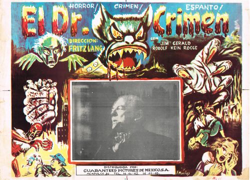 el dr. crimen mexican lobby card