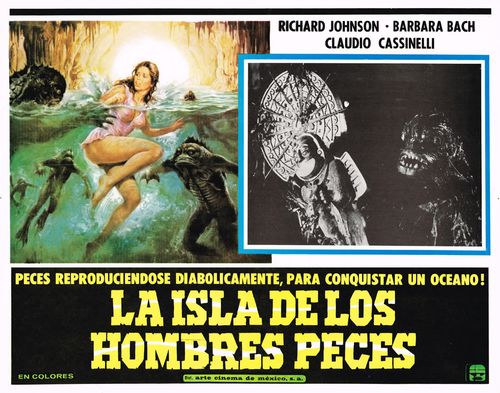 La Isla De Los Hombres Peces Mexican Lobby Card