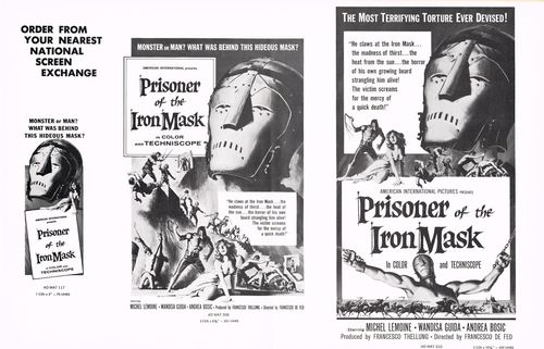 Prisoner of the Iron Mask Pressbook