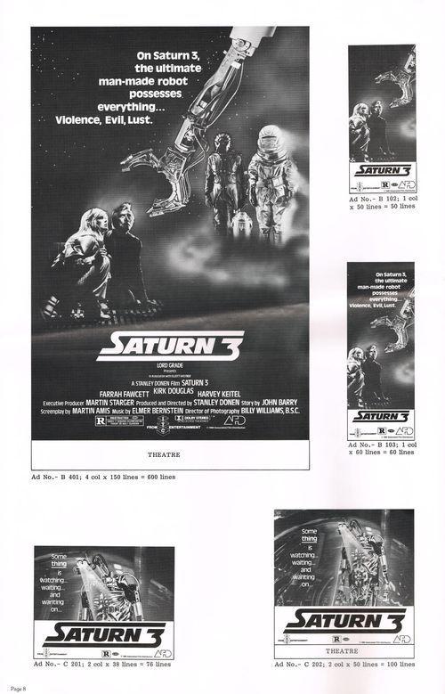 Saturn 3 Pressbook