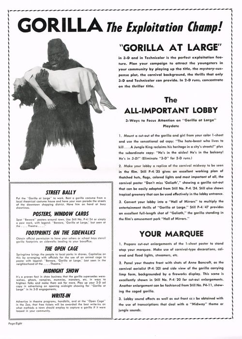 Gorilla at Large pressbook