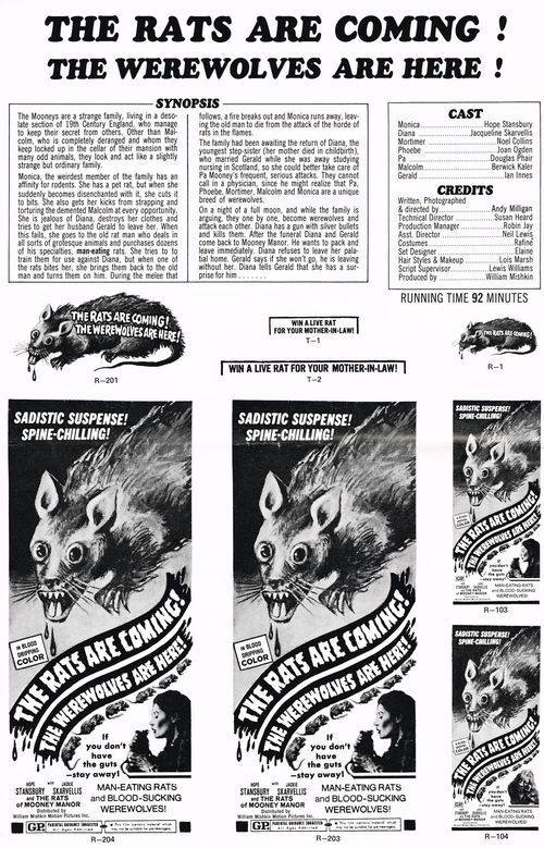 The Rats are Coming! The Werewolves Are Here! Pressbook