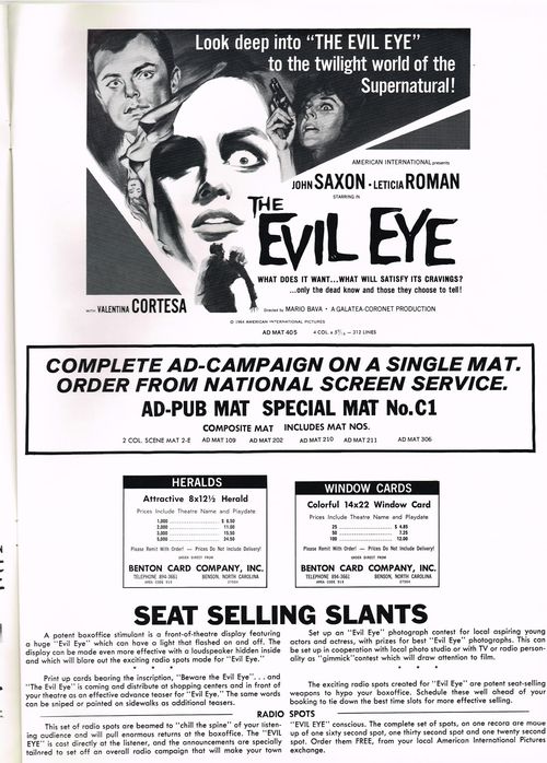 The Evil Eye Pressbook