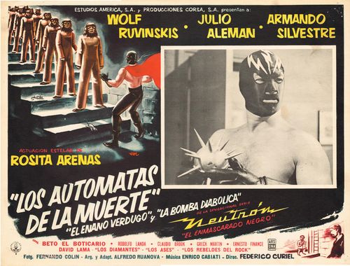 Los Automatas De La Muerte Mexican Lobby Card