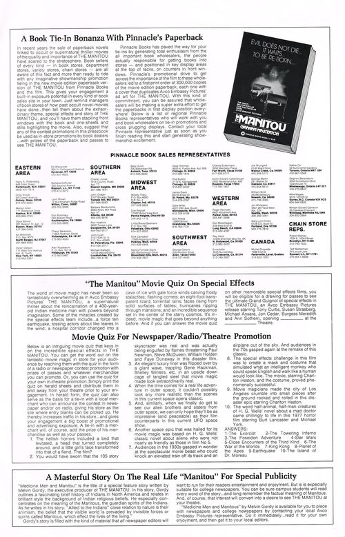 The Manitou Pressbook