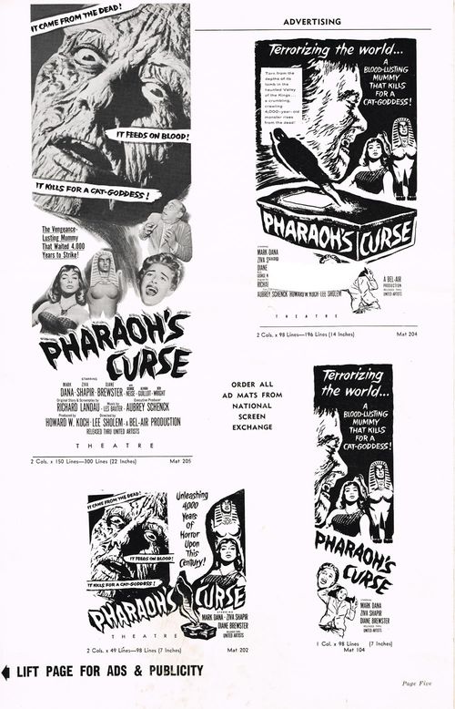 Pharaoh's Curse Pressbook