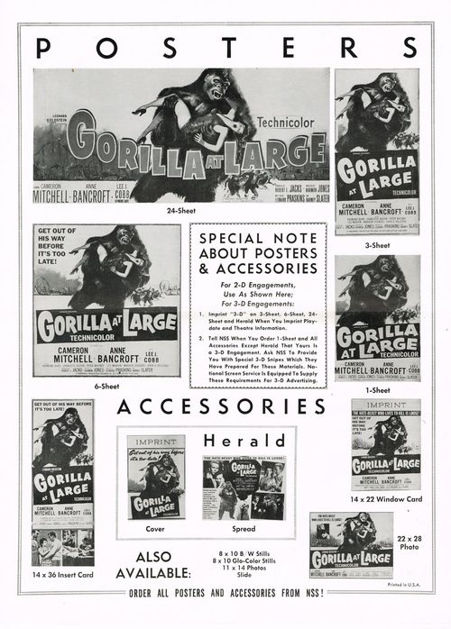 Gorilla at Large pressbook