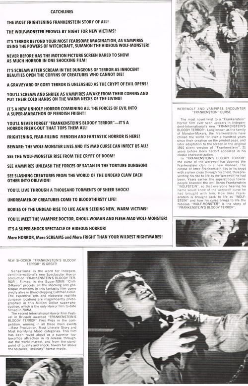 Frankensteins bloody terror pressbook 06