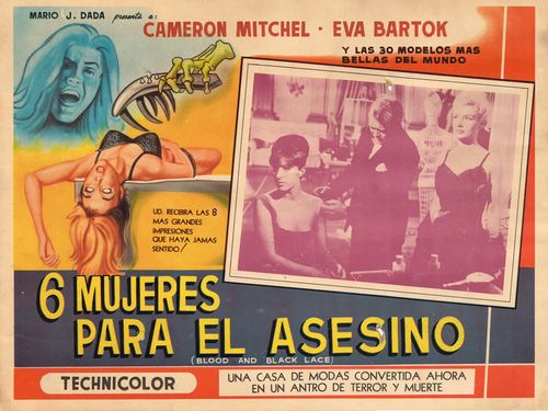 6 Mujeres Para El Asesino Mexican Lobby Card