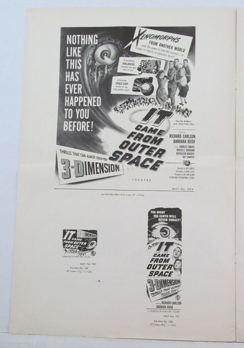 it came from outer space pressbook