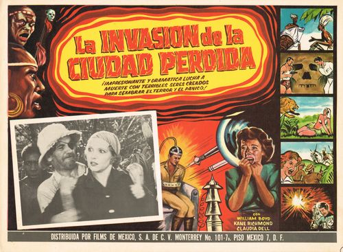 La Invasion De La Ciudad Pedida Mexican Lobby Card