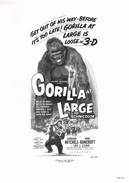 Gorilla at Large pressbook