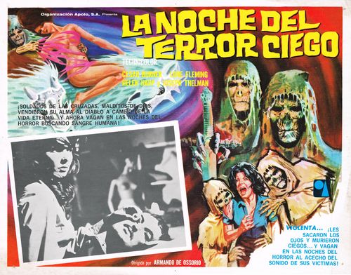 La Noche Del Terror Ciego Mexican Lobby Card