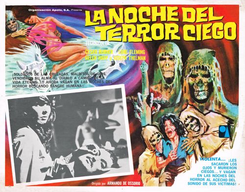 La Noche Del Terror Ciego Mexican Lobby Card