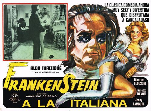Frankenstein a la Italiana Mexican Lobby Card