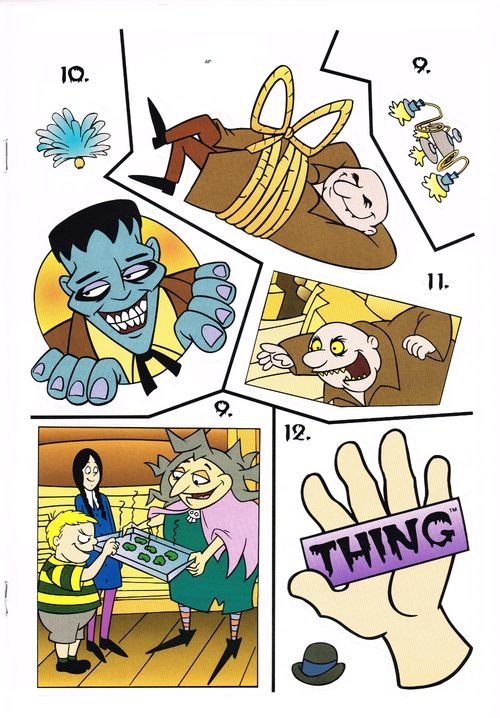 Golden The Addams Family Sticker Fun