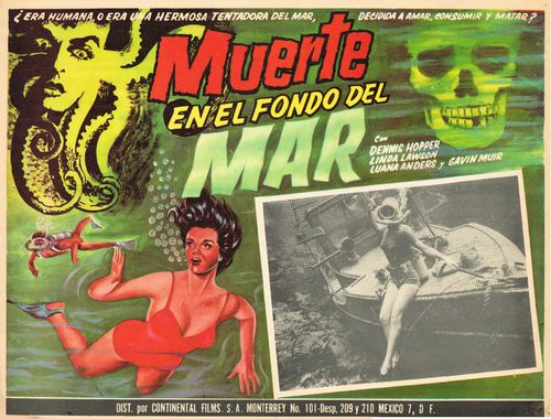 Muerte en el Fondo del Mar Mexican lobby card