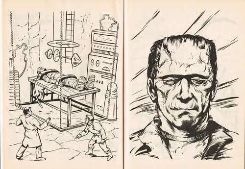 universal monsters golden a big coloring book