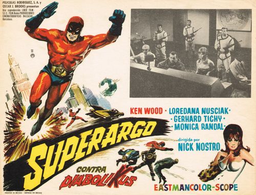 Superargo Contra Diabolikus Mexican Lobby Card