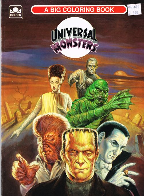 universal monsters golden a big coloring book