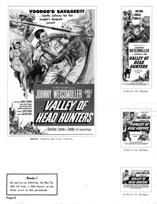 valley of the headhunters pressbook