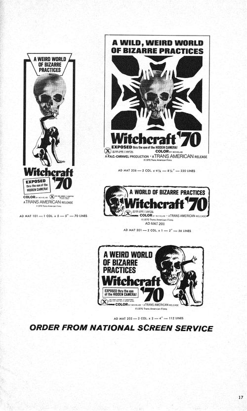 Witchcraft '70 Pressbook