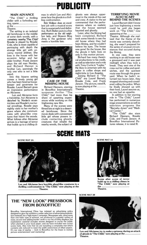 The Child Pressbook