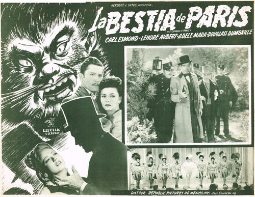 La Bestia De Paris Mexican Lobby Card