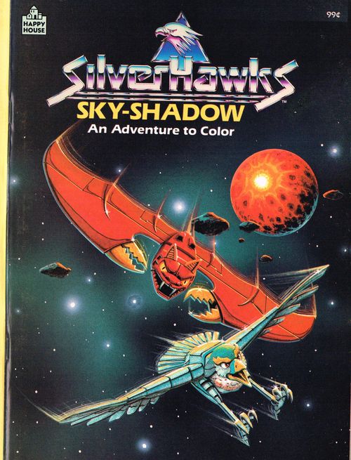 SilverHawks Sky-Shadow coloring book