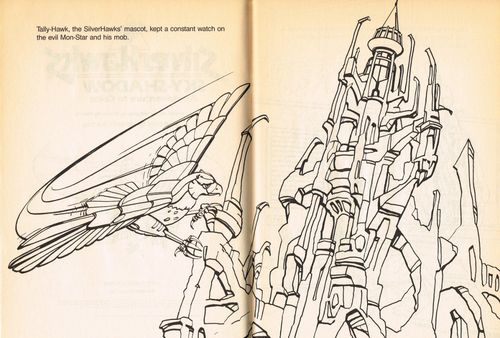 SilverHawks Sky-Shadow coloring book