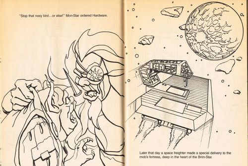 SilverHawks Sky-Shadow coloring book