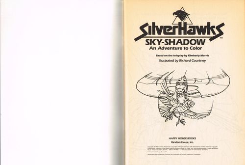 SilverHawks Sky-Shadow coloring book