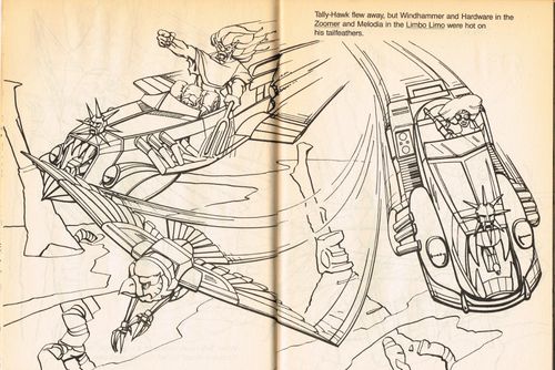 SilverHawks Sky-Shadow coloring bookSky-Shadow coloring book