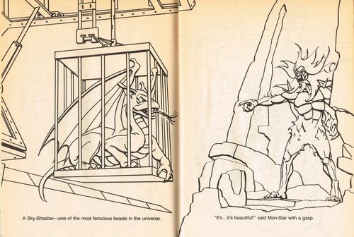 SilverHawks Sky-Shadow coloring book