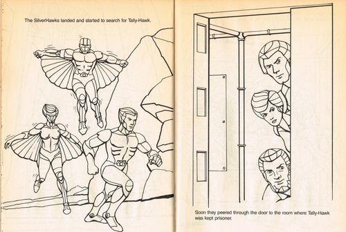 silverhawks coloring book