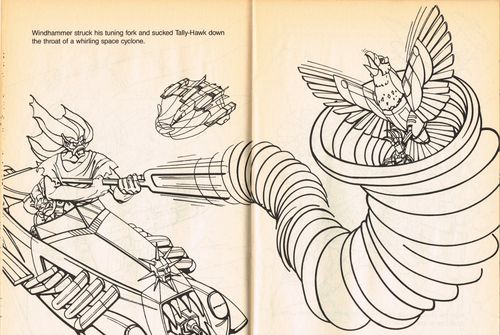 silverhawks coloring book