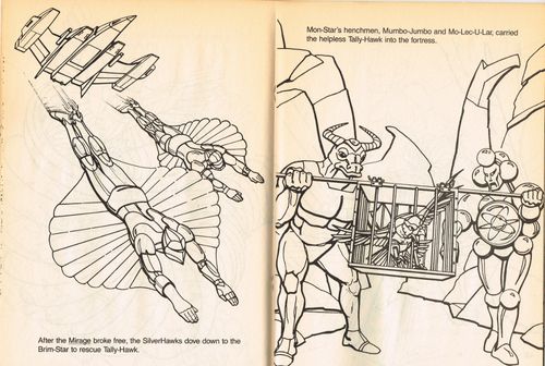 silverhawks coloring book